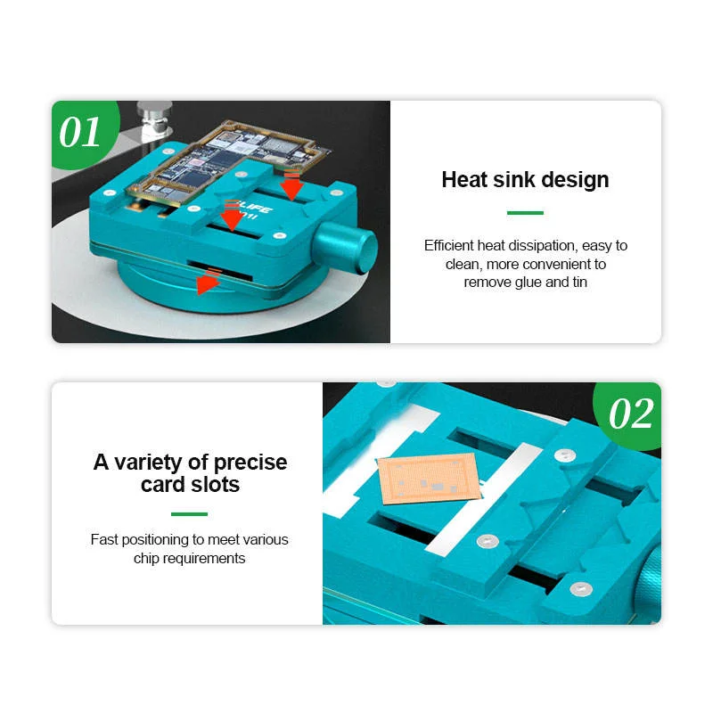 NEW RELIFE RL-601I RL-601F RL-601L Mini Motherboard Chip Repair Mini Rotating Fixture for Motherboard Repair CPU Chip Removal - Image 3