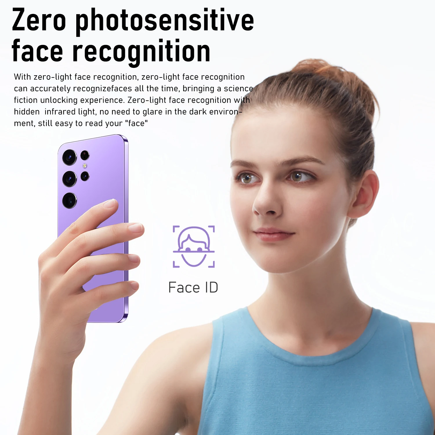 Best Very Cheap Mobile Phone S24 Ultra 5.0" Full Screen 1GB+8GB 2MP+2MP 1500mAh Smartphone with GPS Face ID Cellphone - Image 4