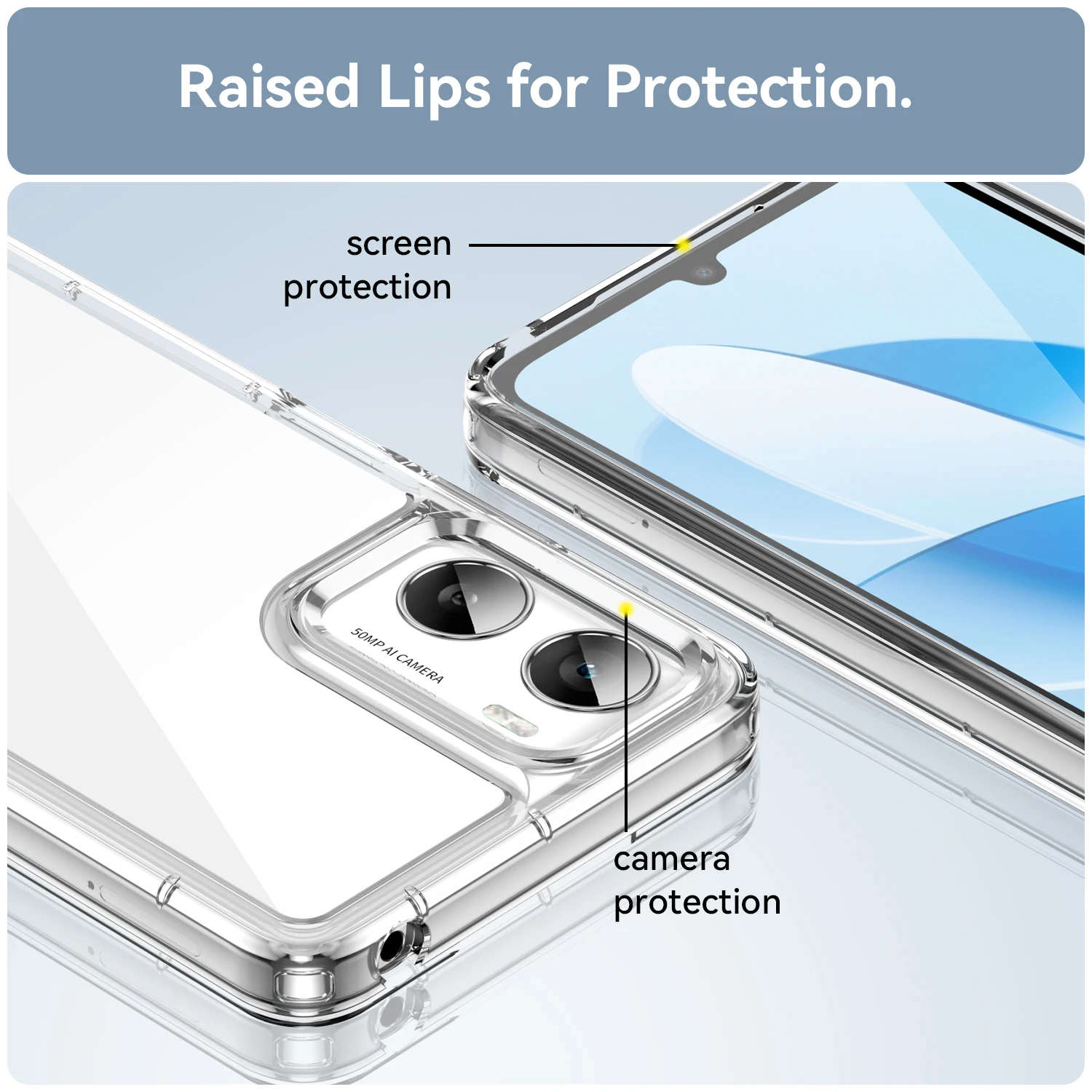 Luxury Shockproof Case HardAcrylic for Moto G57 Customizable Transparent for Moto G05 G06 Power Pack of 10 - Image 4