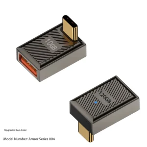 JILIAN USB Type-C Converter 120W Fast Charging 10Gbps High-Speed Transmission OTG Function Aluminum Alloy Laptop Mobile Phone Pack of 100