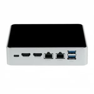 OEM Intel N100 Quad Core Mini PC Dual Lan 2.5GbE Dual HD 4K UHD Win10 Win11 Metal Case Desktop Mini Computer