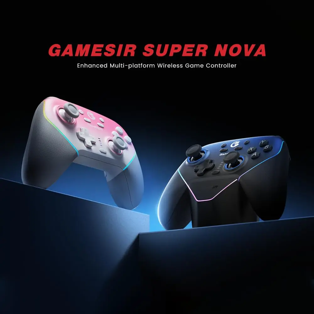 For GameSir Super Nova Wireless RGB Gaming Controller 1000Hz Polling Rate Hall Effect Stick Trigger 1000mAh Battery for PC Pack of 2 - Image 3