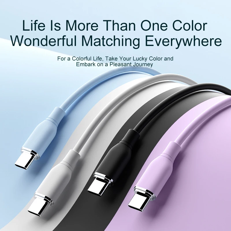 PD 5A USB C Cable 1M 2M 3M Silicone Phone Charger Cable Fast Charging Cord Compatible with Data Cable for iPhone - Image 4