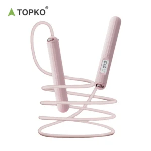 TOPKO Stocked PVC Racing Weighted Jump Rope Smart Adjustable Dual-purpose Jump Rope