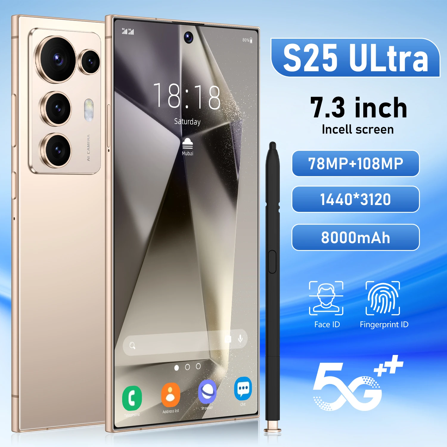 Value Deal Phones S25 U Smartphones 16gb+1tb 5g Dual Sim Cellphone Mobile Phone - Image 3