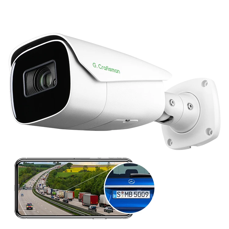 GC-LPRBVI-M4T-L G.Craftsman Outdoor LPR ANPR Camera POE IP Security License Automatic Number Plate Recognition System Wiegand
