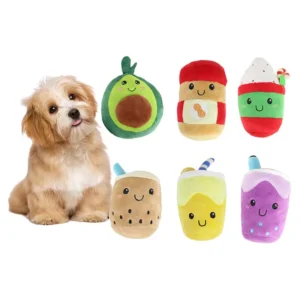 Bite-Resistant Molar Pet Solitude Training Toy for Little Puppy Golden Retriever Large Dogs Plush & Rubber Supplies Pack of 5