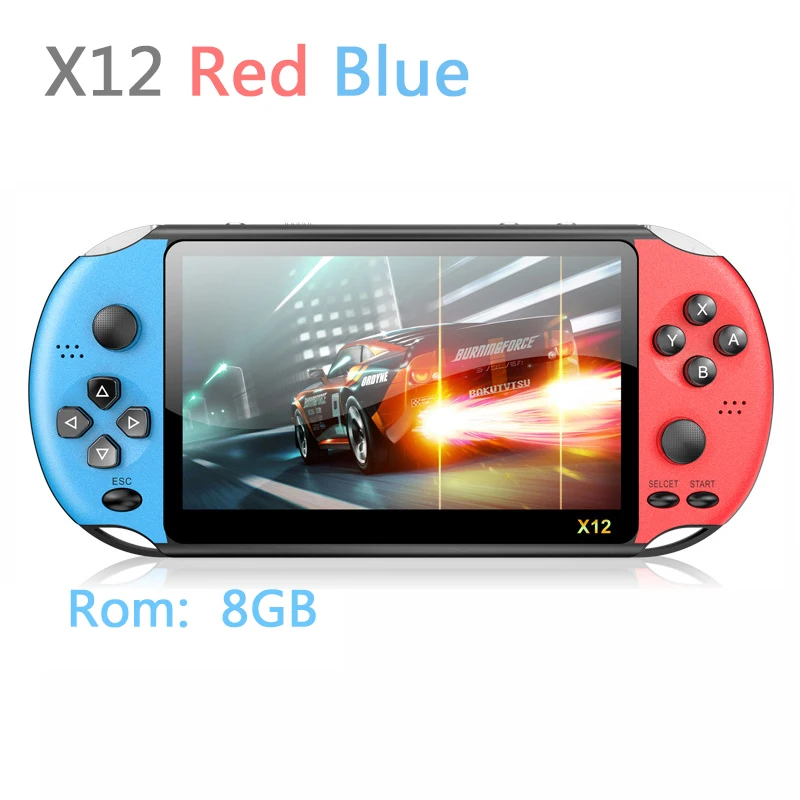 X12 Handheld Game Console 5.1 Inch Portable Gamepad Ns 8 Bit Arcade Video Game Console - Image 2