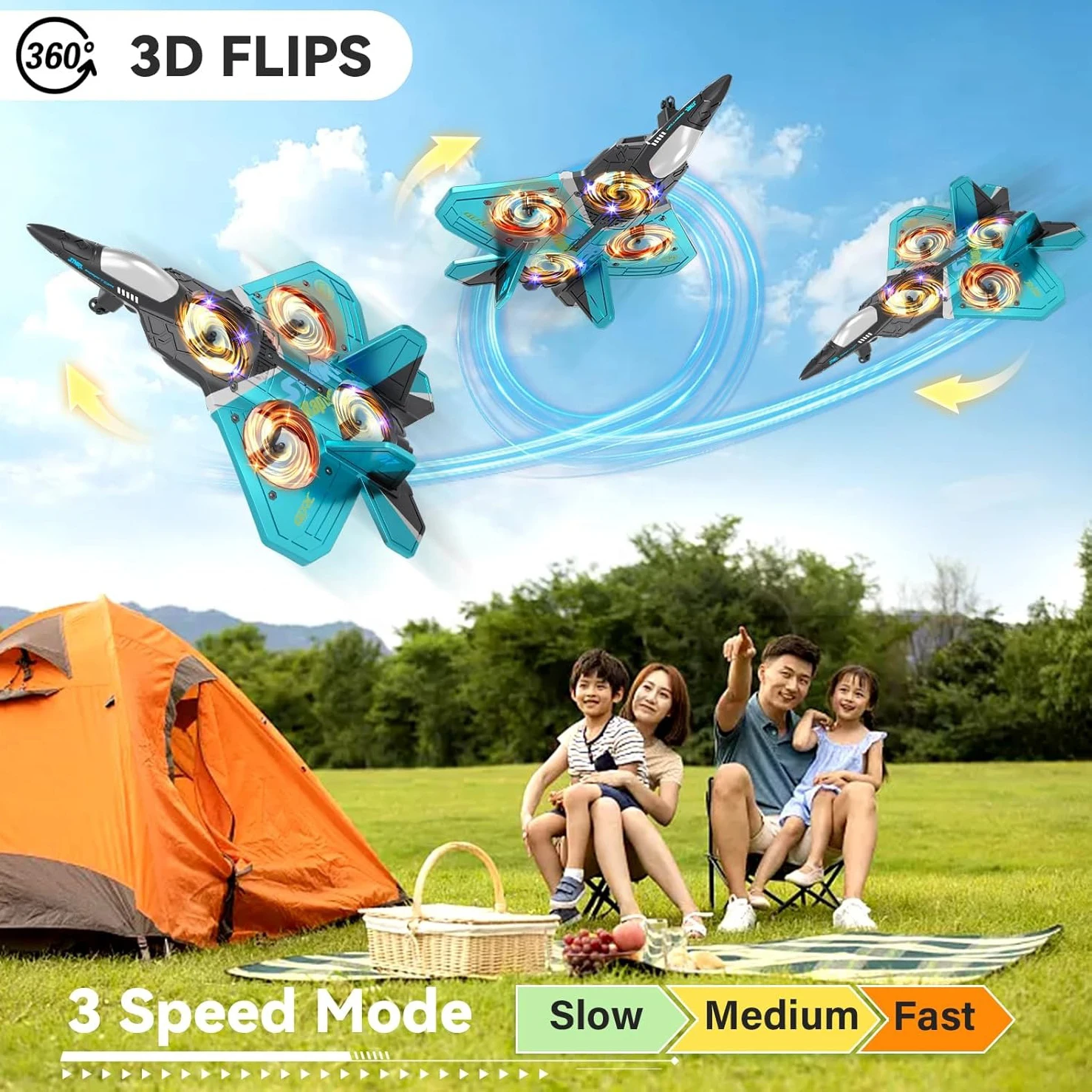 WGNRC V17 Epp Foam Remote Control Aircraft Car 360 Flip Rc Jet Fighter Toy Altitude Hold Speed Shift Gravity Sensing Rc Aircraft - Image 4
