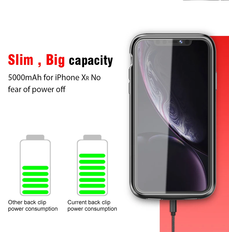 Trending Products New Arrivals for iPhone Series Battery Case Rechargeable Portable Battery Power Bank Case Pack of 20 - Image 3