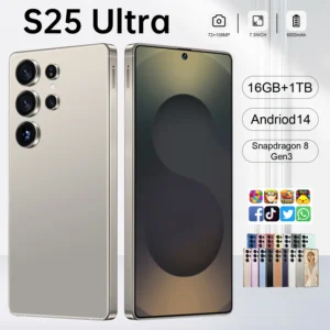 S25 Ultra 5G Smartphone Touch Pen AI 16GB + 1TB6.9-inch Screen Dual SIM Unlocked Global Android Phone