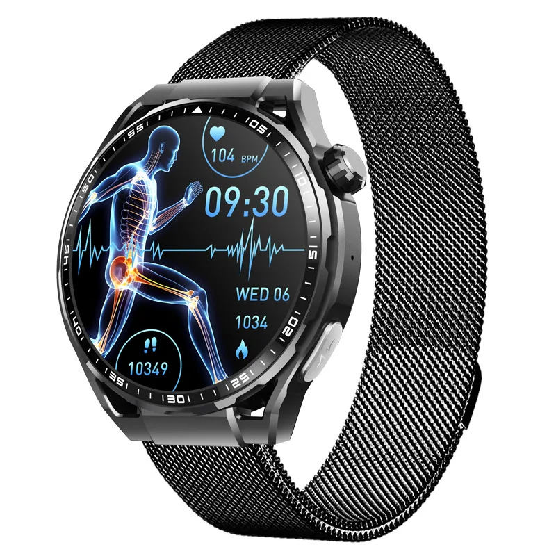 OEM F200 Smart Watch 1.55Inch HD Screen Heart Rate Pressure ECG Fitness Tracker Music Player Pedometer Alarm Clock Sport Health Pack of 2 - Image 4