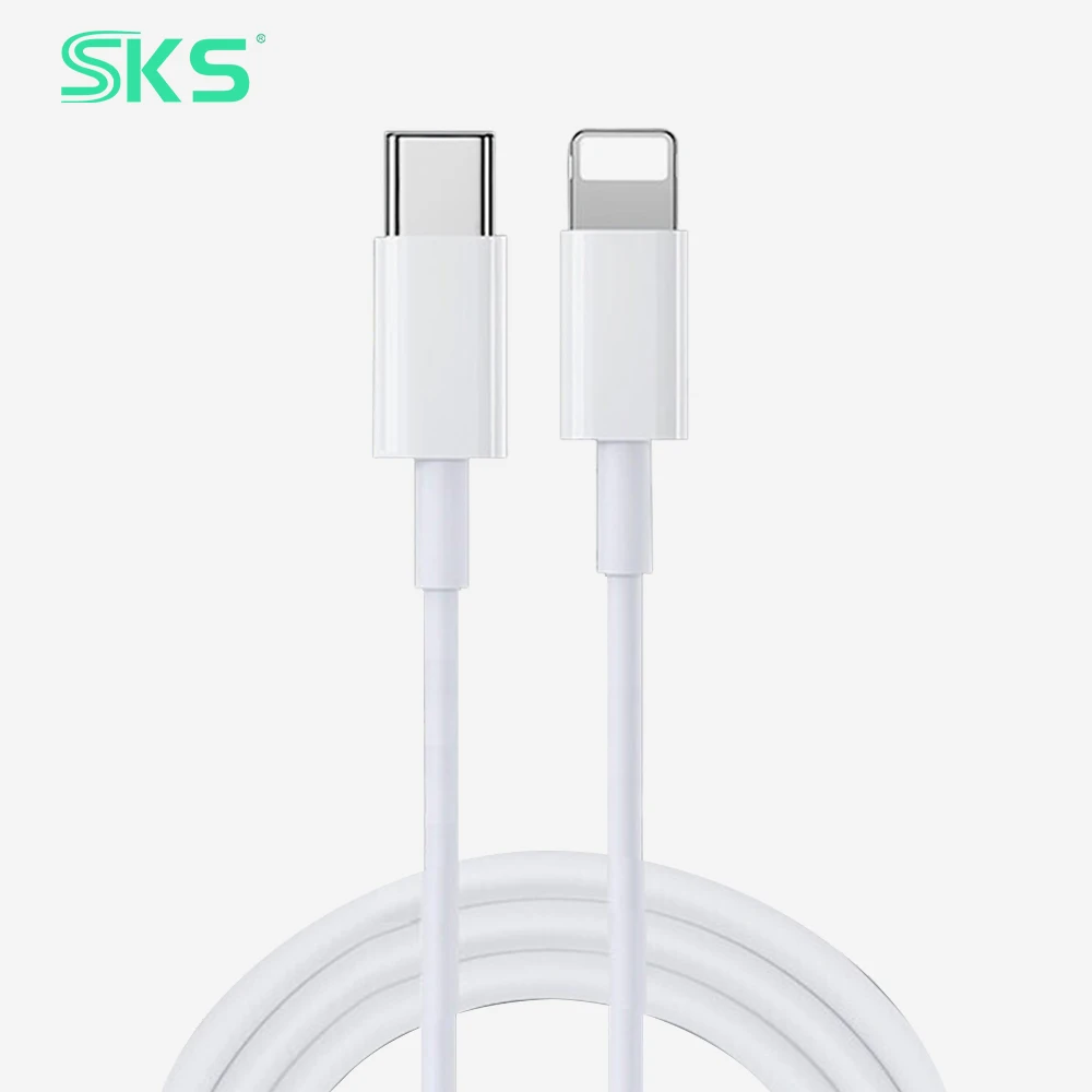 Type-C to 8-Pin Charging Cable-CM-8P ABS Shell 3A Fast Charging Data Cord for Smartphones Tablets & Printers (1 Meter)