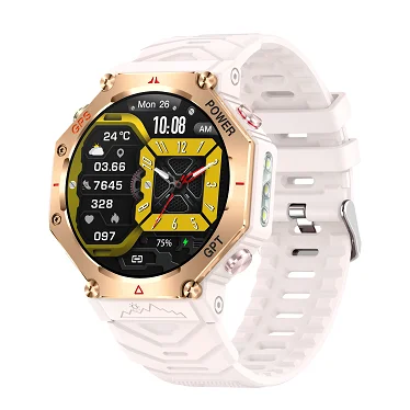 Women Men GPS Bluetooth Smart Watch KC91 With Sport Modes Zinc Alloy+plastic 1.39 Inch TFT Screen 3ATM Waterproof Smart Watch