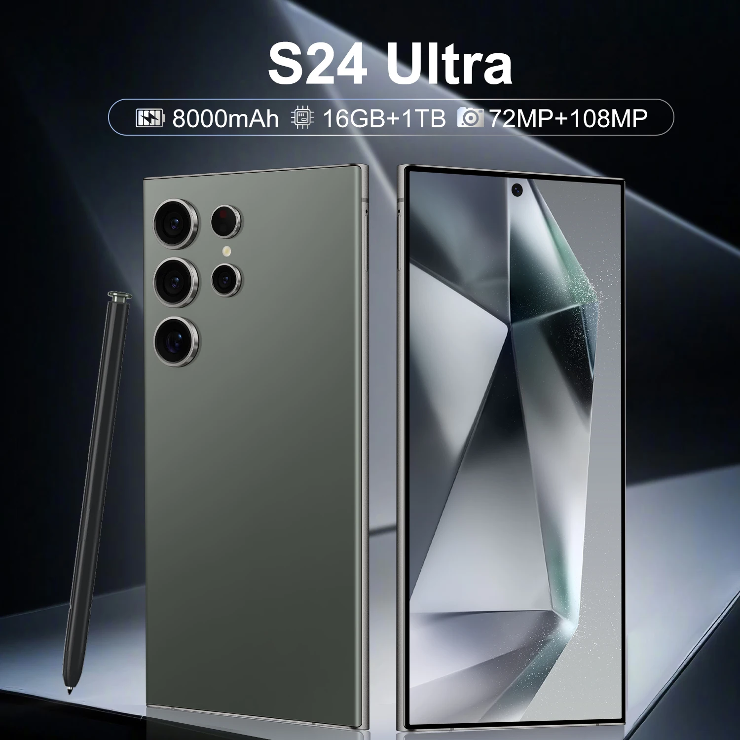 New Year Gift LTE Spanish Fold Design S24 Ultra+ 5G Smartphone Quick Charge Qwerty Keyboard Big Battery Mobile Phone - Image 4