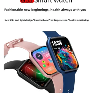 Factory WholesaleNew G35 Heart Rate Blood Pressure Sleep Multi Sports Phone Weather Waterproof Call Smart Watch Metal Silicone 1 Pack of 2