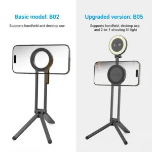 Phone Tripod Magnetic Selfie Ring Light