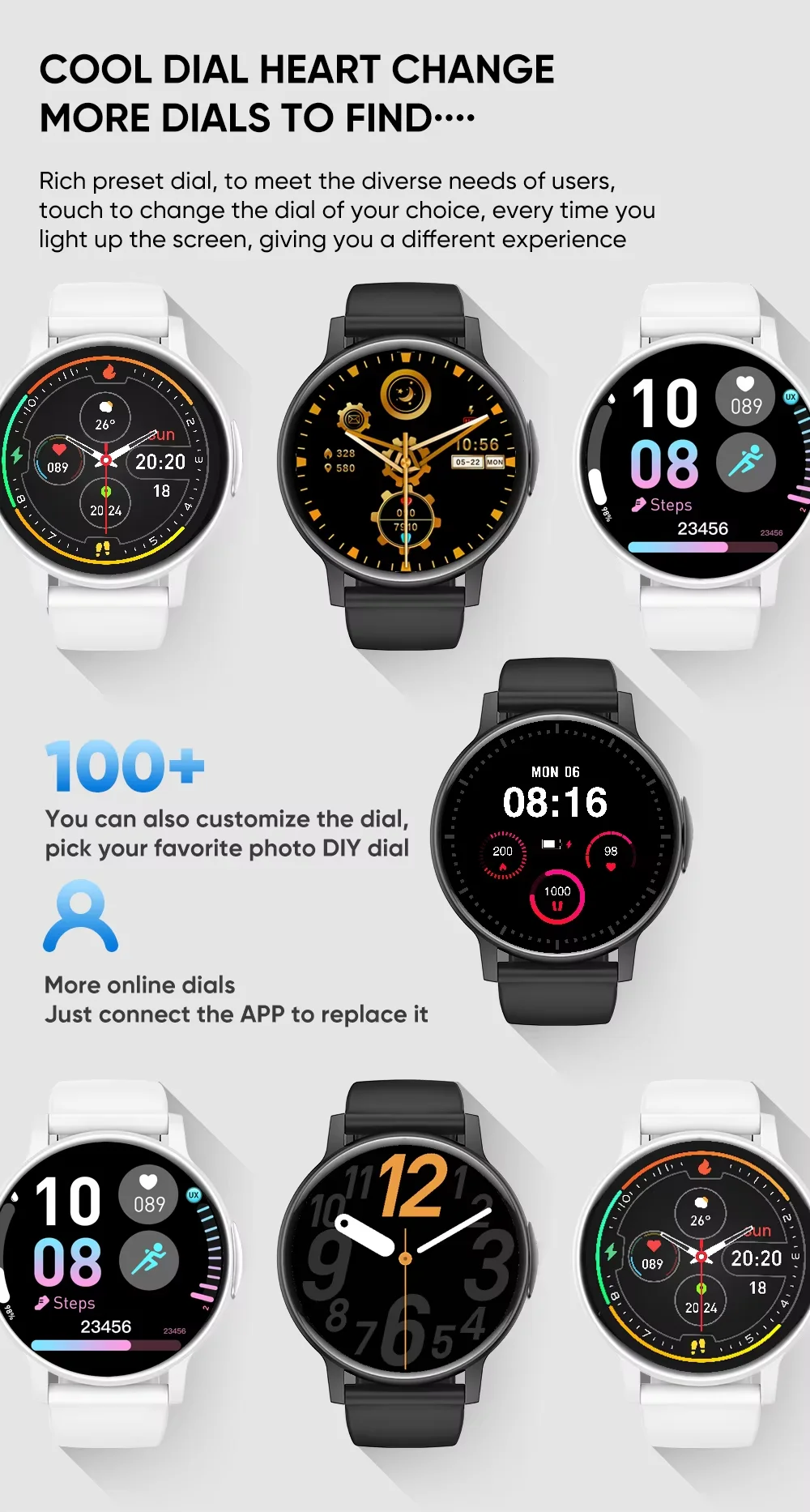 2025 Trendy Smart Watches with Color Screen Multiple Sports Modes Call Information Alerts Photos, Music - Image 2