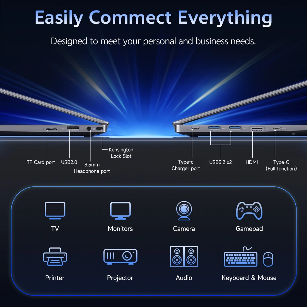 14'' Intel Notebook 6500Y 8+256GB SSD Windows11 Laptop Computer China Factory Cheap Gaming Laptop Computers Laptops and Desktops - Image 4