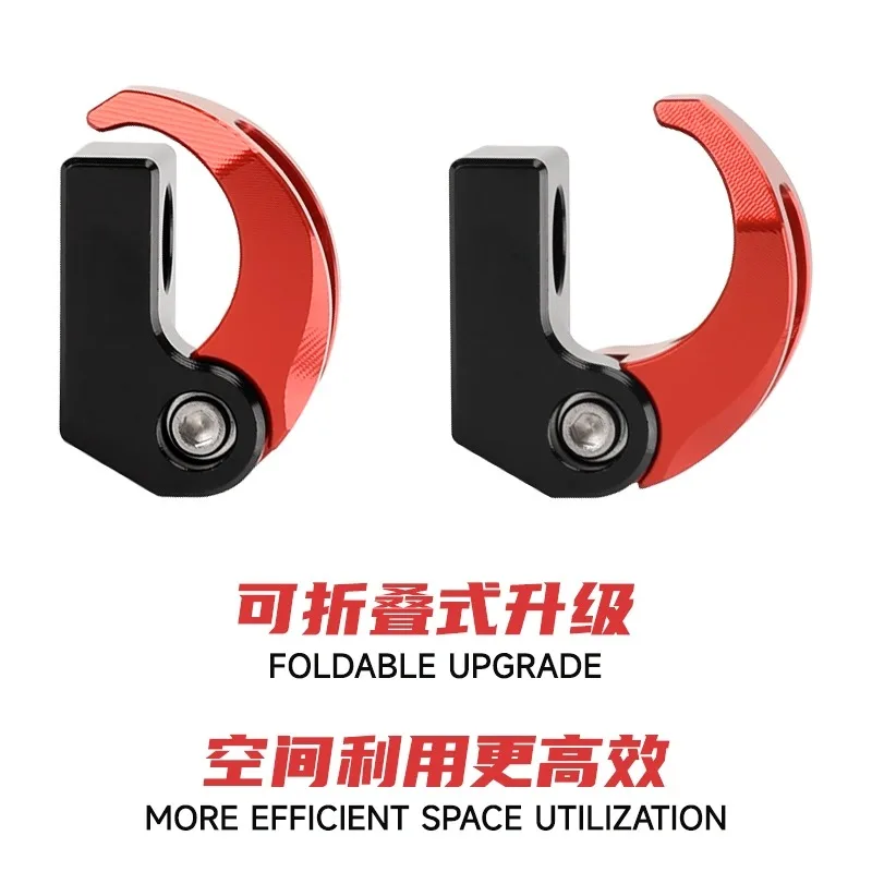 FOR SYM adxtg 400 accessories CNC Aluminium Alloy Universal Motorcycle Handlebar HOOKS handle bar Carrier Hook - Image 4