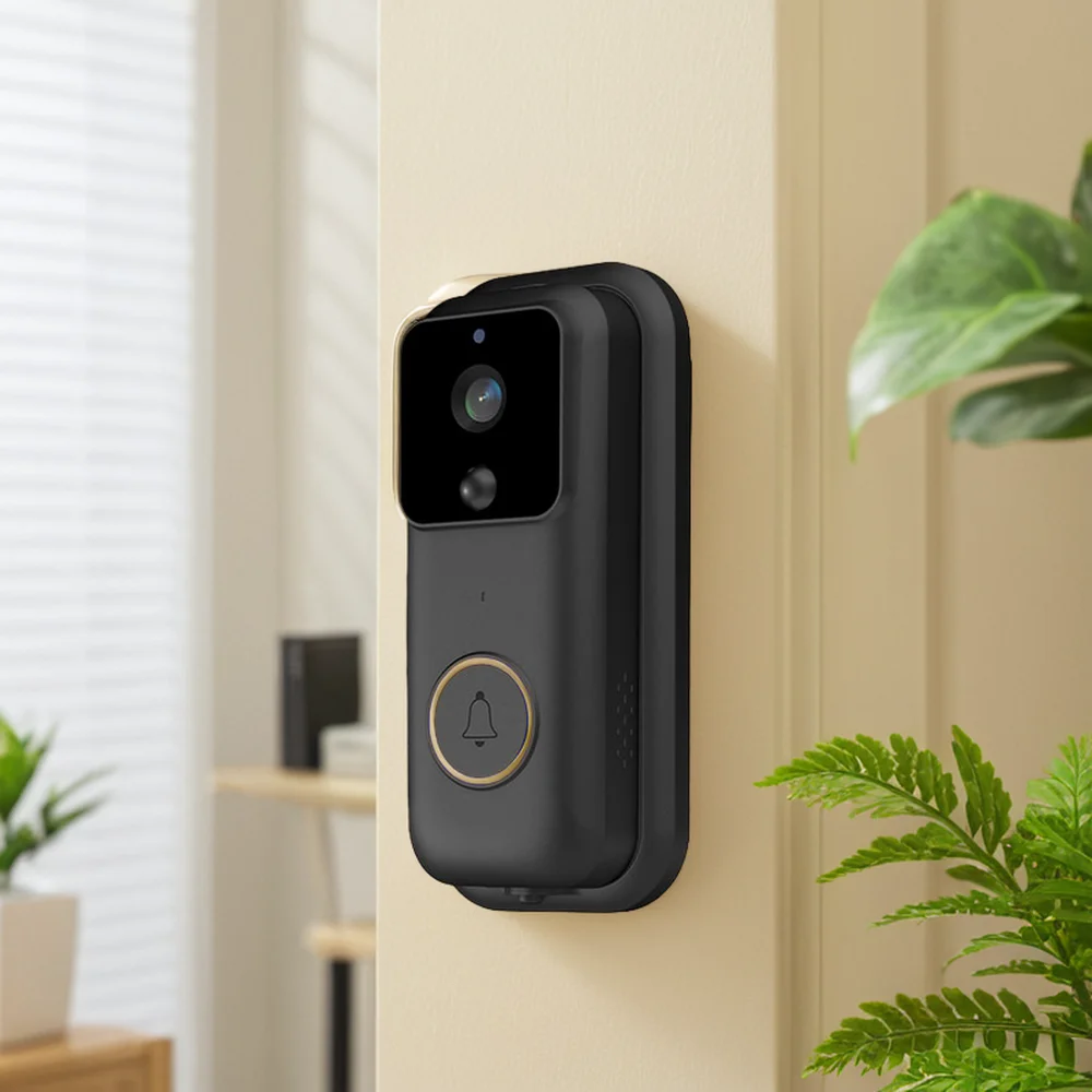 Eseye IP65 Waterproof WiFi 1080P Video Door Phone Tuya App-Enabled Wireless Doorbell 2600mAh Battery Color Remote Wood Doors - Image 2