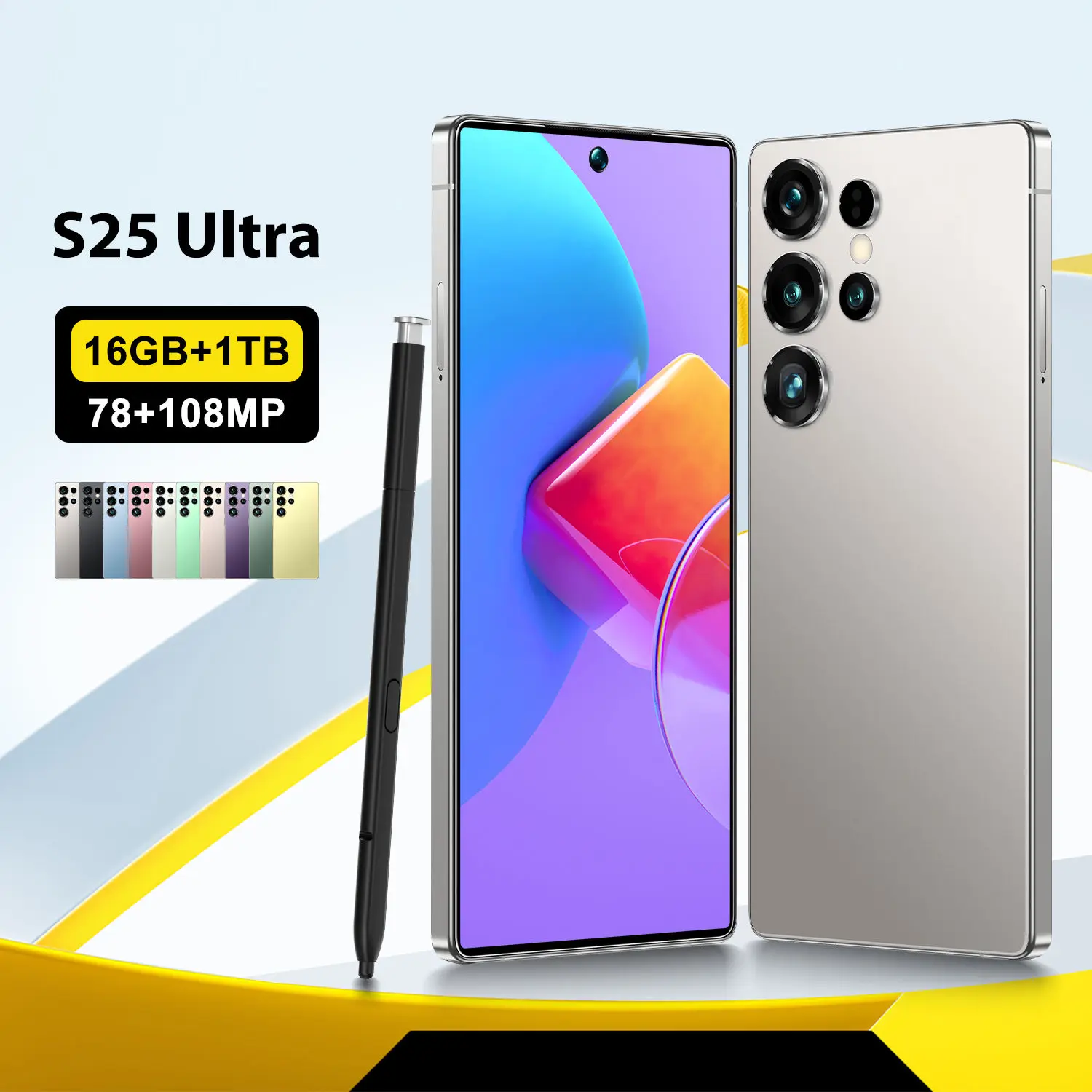 Factory Wholesale 7800mAh Durable Integrated Glass Back Cover External Control Pen Smartphone Suitable for Learning - Image 2