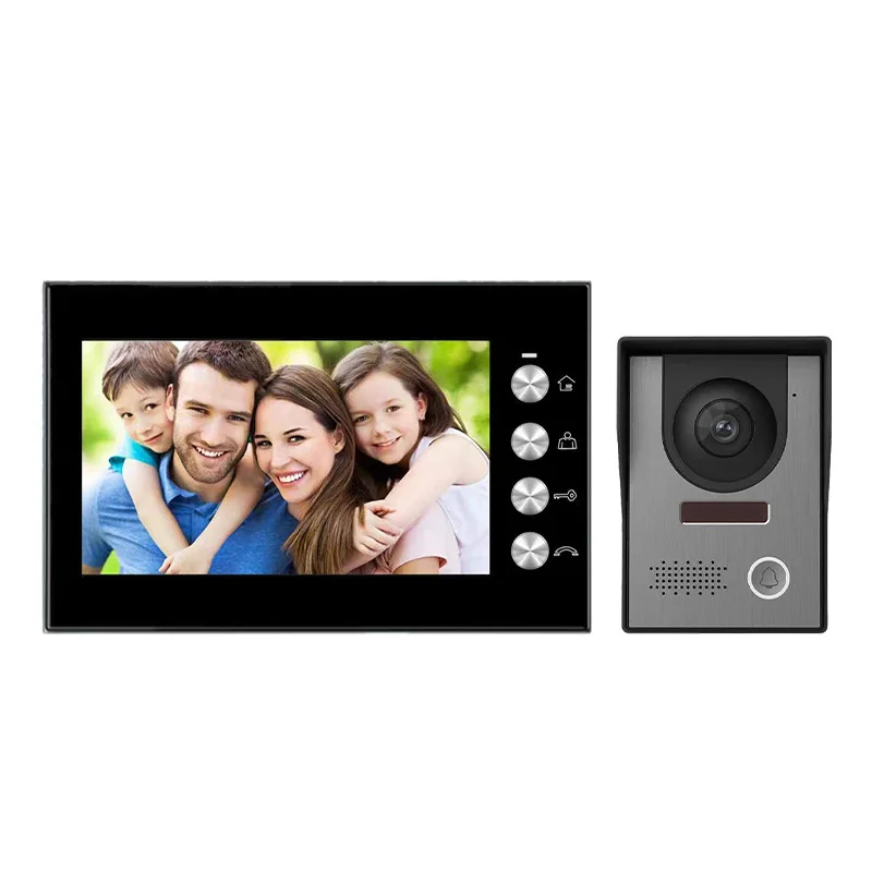 Newest 4Wires 7Inch 1 to 1 Villa Handfree Home Video Door Phone