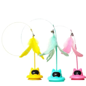 New Cute Shaped Feather Cat Wand Toy for Boredom Relief Interactive Play for Cats Pet Supplies Pack of 150