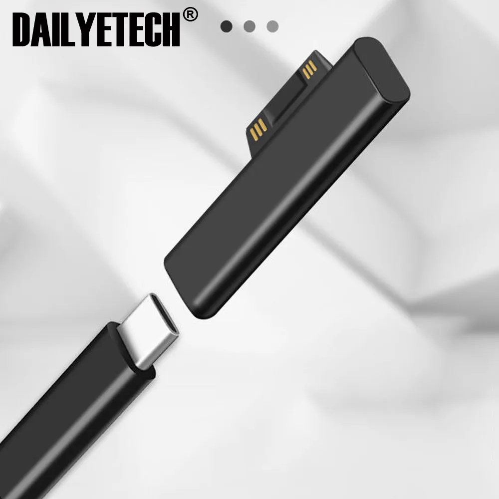 Type-C Female PD Converter USB C Female PD Fast Charging Plug Adapter for Microsoft Surface Pro 3 4 5 6 Go Surface Book Pack of 20 - Image 2