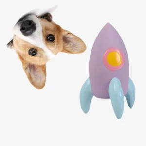 Eco-Friendly Interactive Cartoon Latex Dog Squeak Chew Toy for Teething Puppies Teeth Grinding & Cleaning Training Waterproof