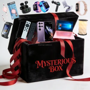 100% Surprise Novelty Electronics Random Mobile Phones Smartwatch Earphone Lucky Game Mystery Box Christmas Festival Gift