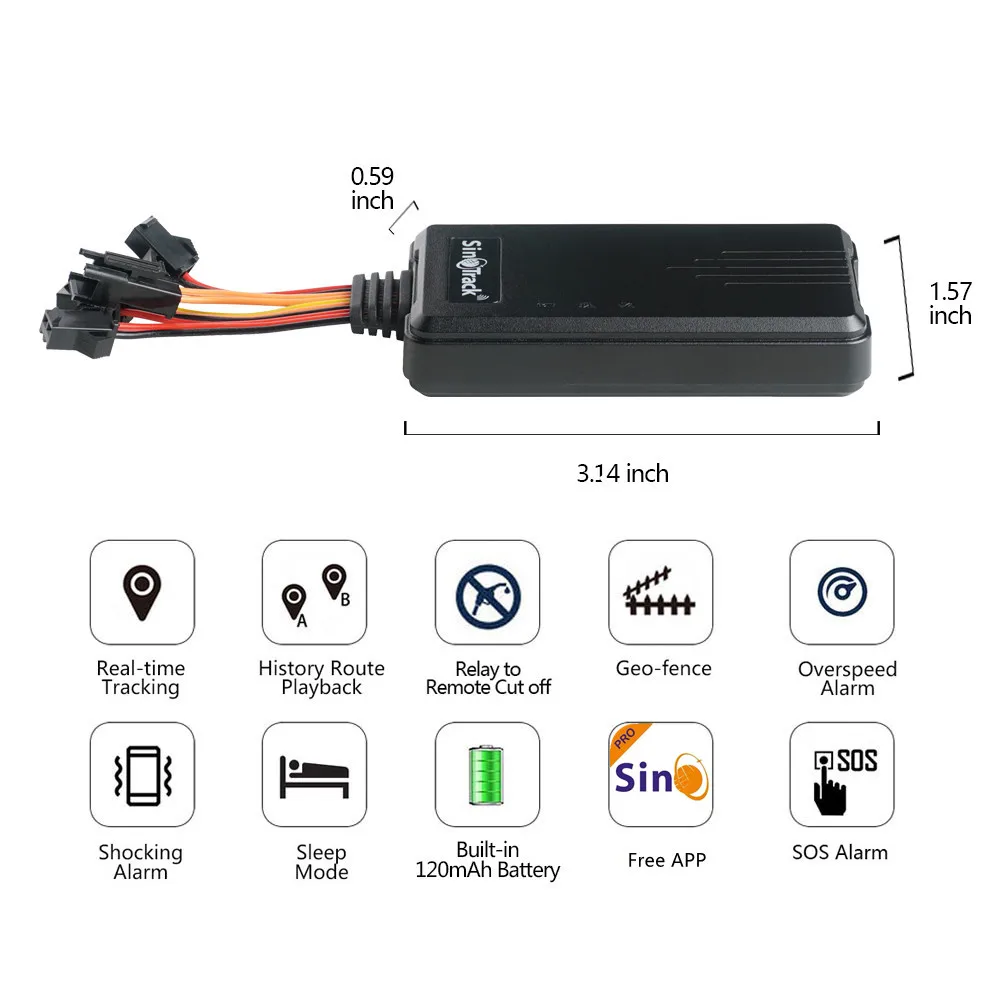 SinoTrack Remote Cut Off Engine ST-906L 4G GPS Tracker With SIM Card - Image 2