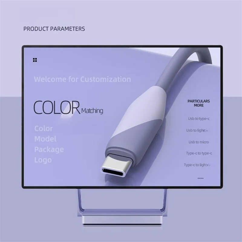Factory USB-A to C Super Fast Charging Data Cable PD 66W 3A TPE Fast Charging Cable Compatible with iPhone Android Phones Pack of 10 - Image 2