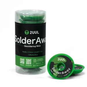 2UUL DW11 Solder Away Desoldering Wick 2015 10 Rolls/BOX for Mobile Phone PCB Motherboard Welding Clean Desoldering Braid Tools