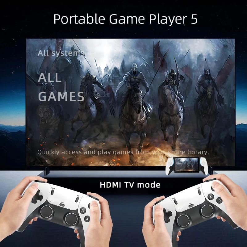 HC800 7'' HD Portable Gaming Player Linux System 30+ Classic Emulators 3500mAh Retro Handheld Game Console Support TV Connection Pack of 10 - Image 4