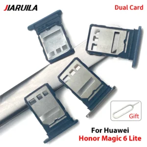 Sim Card Tray for Huawei Honor Magic 6 Lite Pro Memory Tray Adapter Socket Tiroir Sim Drawer Holder Chip Mobile Phone Flex Cable Pack of 10
