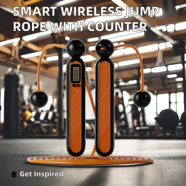 Electronic Digital Smart Counter Fitness Training Jump Rope Steel Wire ...