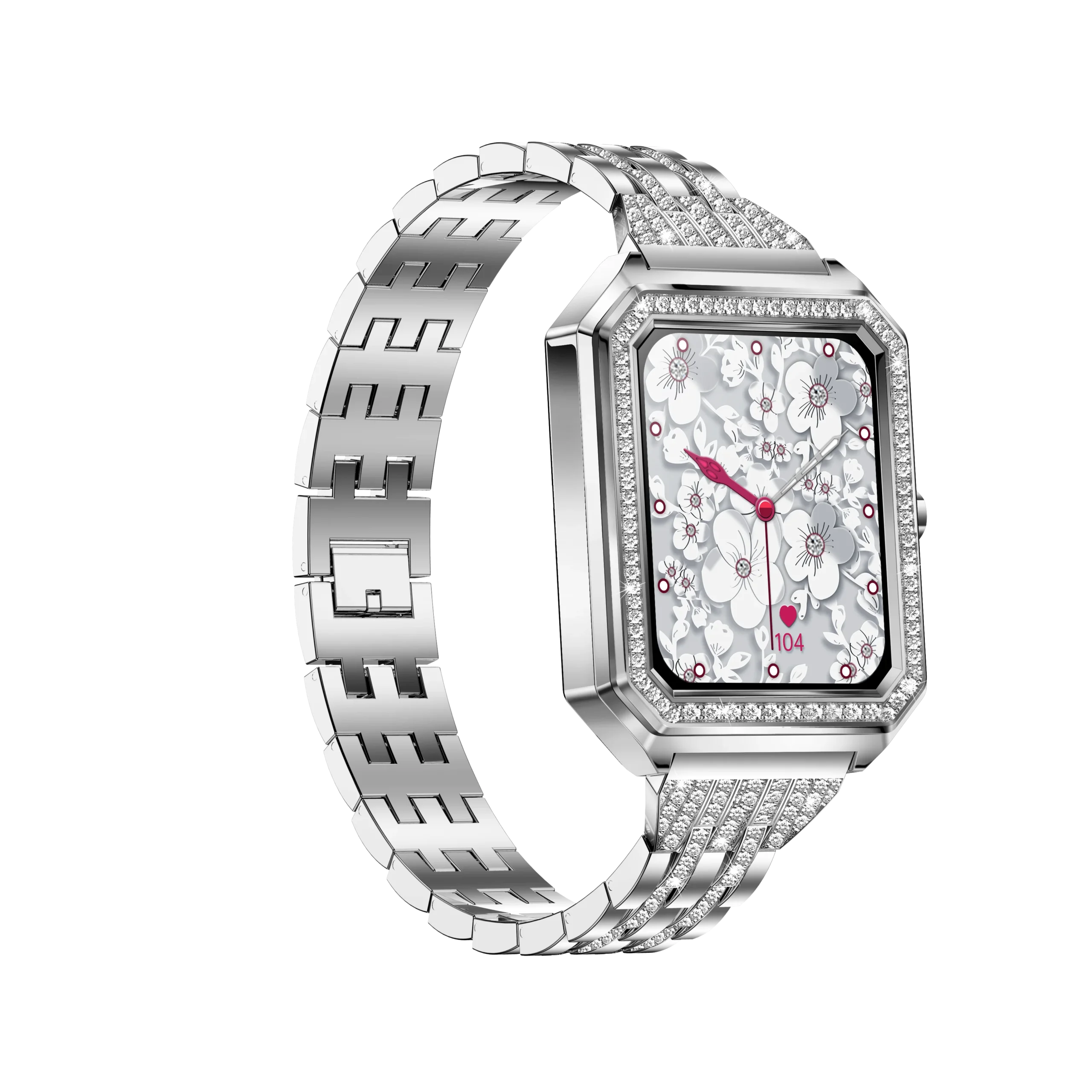 I98 Smart Watch for Women With Diamonds 1.59 Inch BT Call Heart Rate Monitor Fashion Smartwatch for Ladies Trend Product Pack of 5 - Image 4