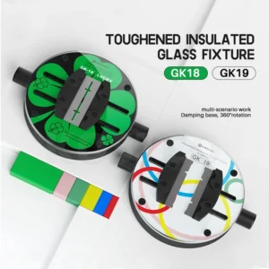 Universal Chip Motherboard Fixture Mijing GK18 GK19 Circular Glass Clamp Soldering PCB Board CPU IC Chip Glue Removal Clamping