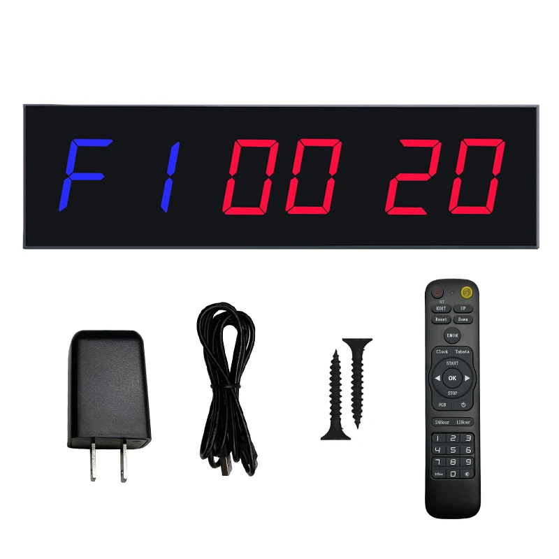 Professional 1.8 Inch LED Digital Countdown Stopwatch Portable Indoor Training Interval Clock Remote Control Gym Timer for - Image 2