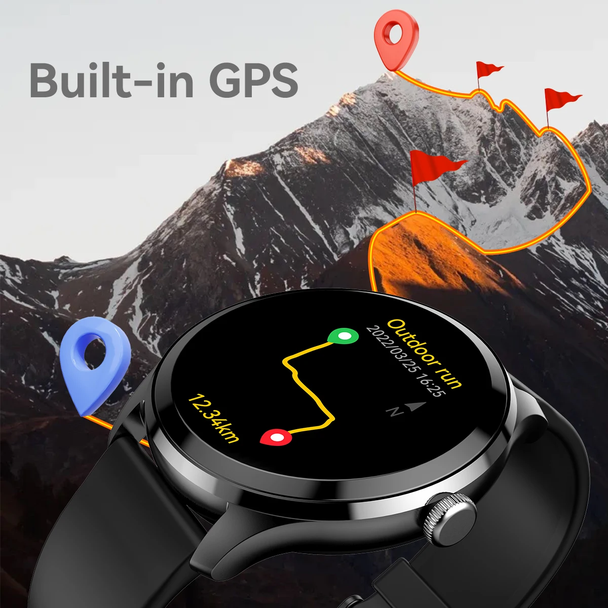 Trending Product Built-In Gps Fitness Sports Watches Montre Connecte e Smart Watch for Men Pack of 10 - Image 2