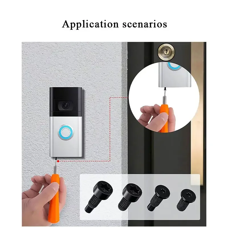 Ring Doorbell Screws, Replacement Security Screws Compatible With Video Doorbell 2 and Pro,Video Doorbell 3and Pro(16pcs) Pack of 50 - Image 3