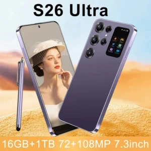 Value Deal Unlock S26 Ultra 5G Smart Mobile Phone 7.3-inch HD Screen 16GB RAM+1TB Storage Deca Core Processor