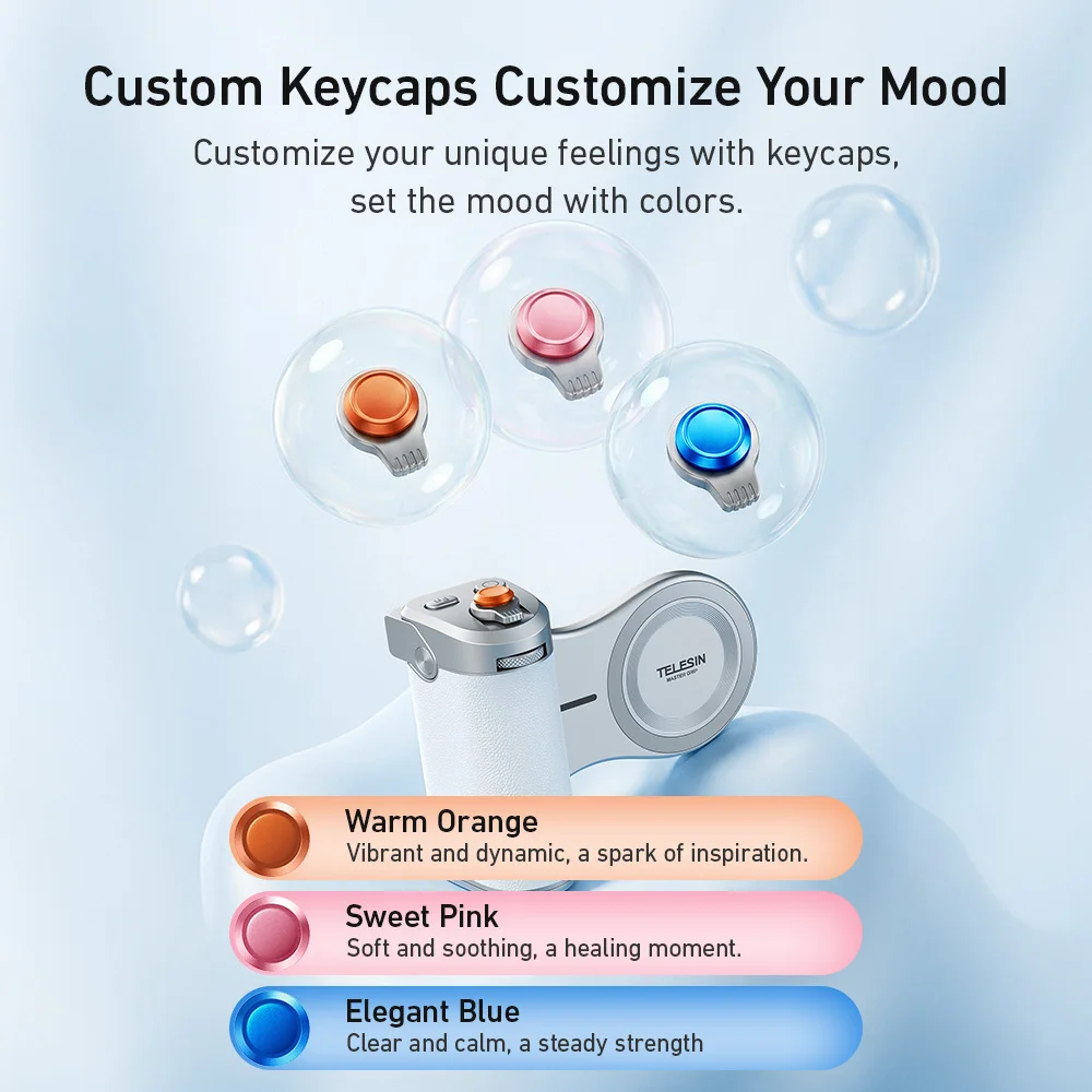 TELESIN Pro Shot Imaging Grip Magnetic Design Rechargeable 3200mAh Battery for Phone Professional Photography - Image 3