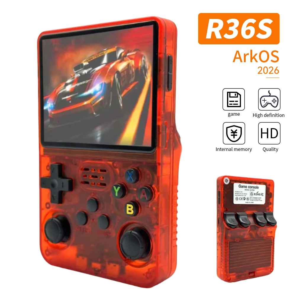 R36S Handheld Game Console 3.5 Inch IPS Screen Retro Game Console Linux System Screen Portable Pocket Video Player 15000 Games - Image 2