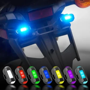 USB Charging Riding Flying Anti-Collision 7 Colors Flashing Lights for Aircraft Led Aircraft Strobe Lights for Vehicle Car Pack of 50