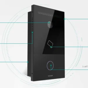 One-Button Tuya App Remote Video Door Phone Villa and Apartment Wired Outdoor Doorbell with Card Type