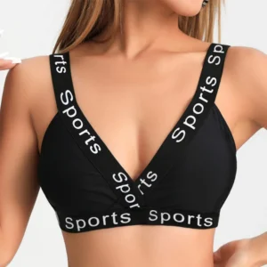 Women's Beauty Back Yoga Running Fitness Sports Bra Double Shoulder Strap Breathable New Naked Sports Bra Underwear Pack of 2