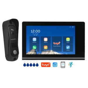 1080P IP Video Intercom TUYA Smart WIFI Doorbell Video Camera Night Vision Motion Detection Kit Cat 5/RVV4/ POE Connection Pack of 2