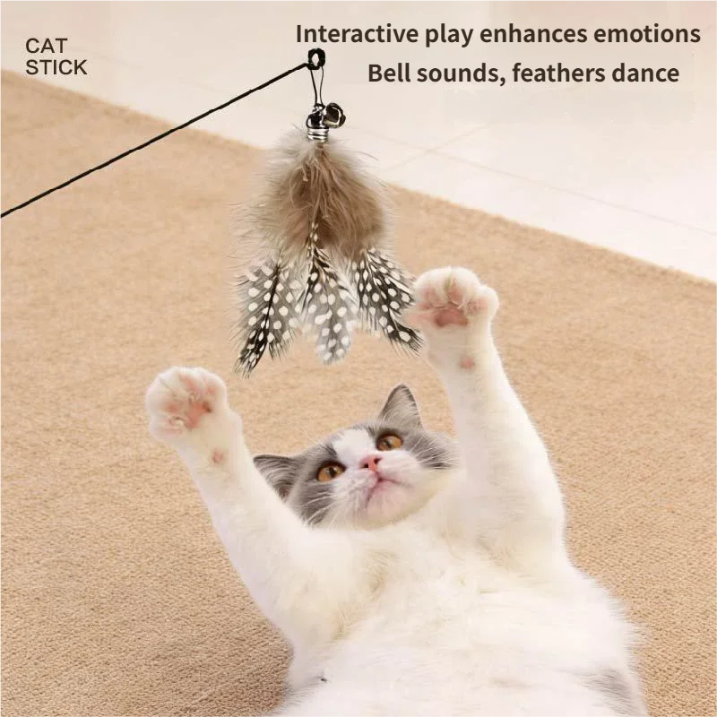 Factory Direct Guangdong CFA Competition Grade Detachable Replacement Head Spring Internet Celebrity Cat Teaser Wand Wire Toy Pack of 100 - Image 2